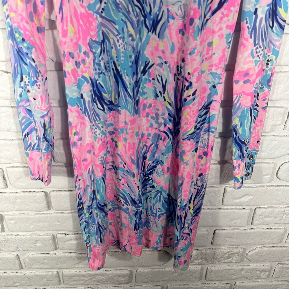 Lilly Pulitzer Davie Dress Pink and Blue Size XXS - Picture 6 of 9